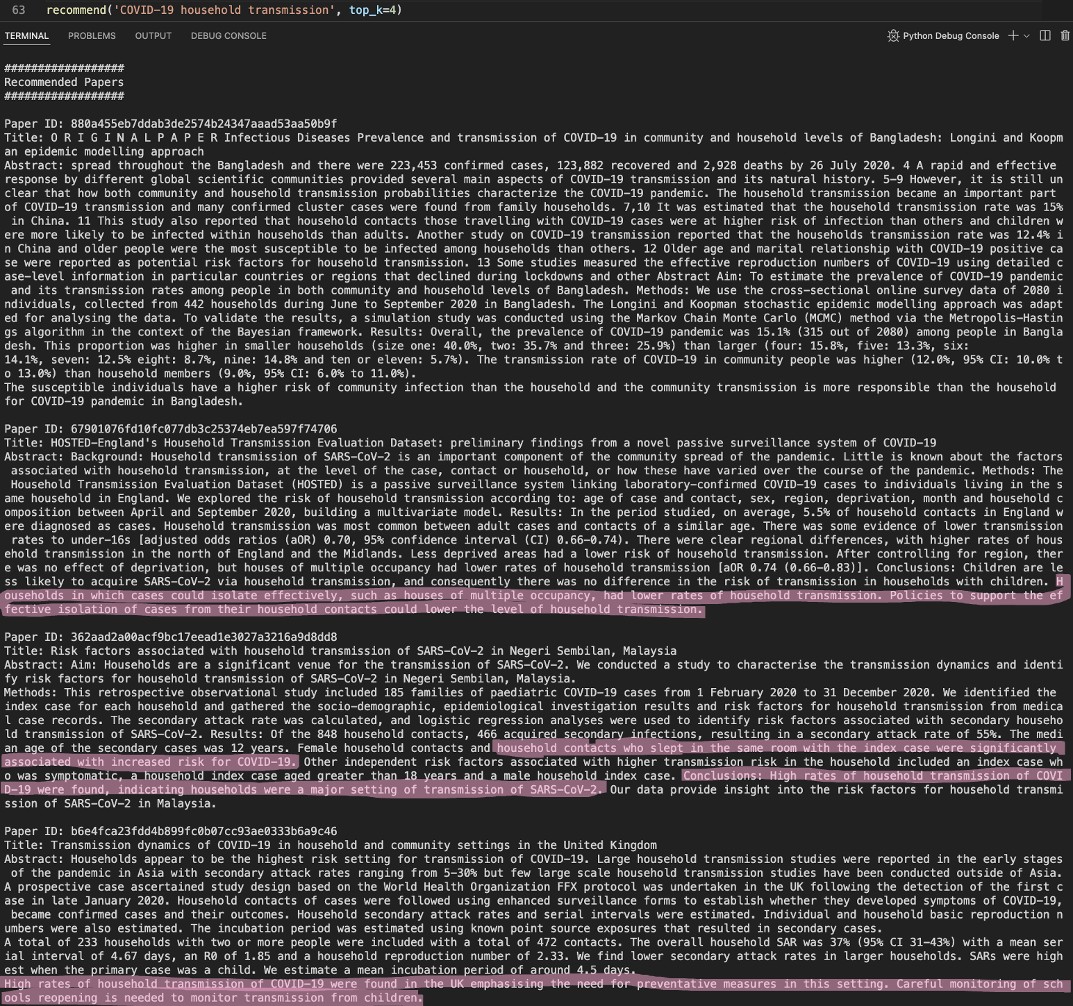 Recommended Articles on COVID-19 Household Transmission